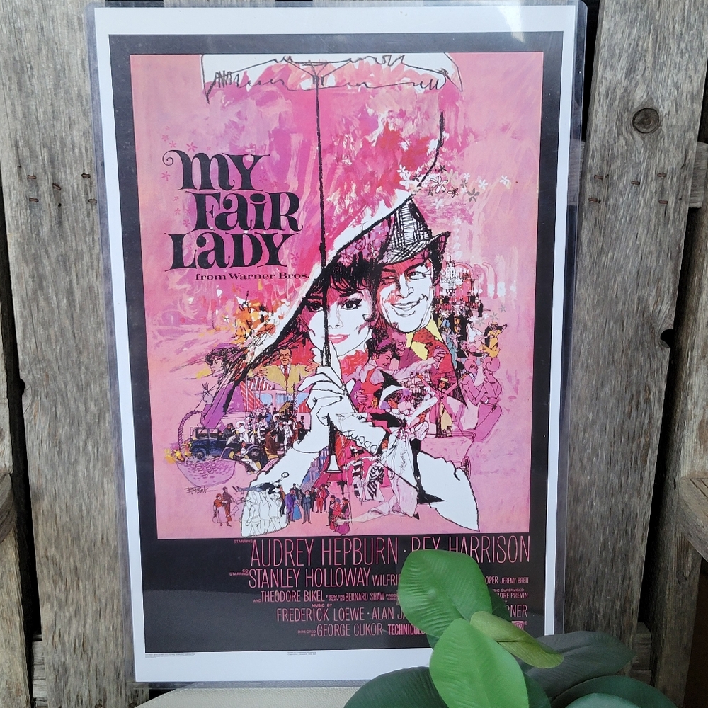 My Fair Lady Vivid Pink Art Print